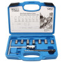 CCLIFE Kit de 10 pièces Fraises d'Étanchéité pour Injecteurs Diesel, Fraiseuse pour Moteurs CDI avec Poignée en T et Mandrin Hex
