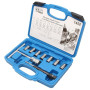 CCLIFE Kit de 10 pièces Fraises d'Étanchéité pour Injecteurs Diesel, Fraiseuse pour Moteurs CDI avec Poignée en T et Mandrin Hex