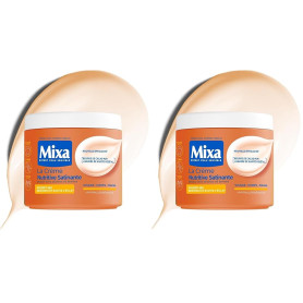 MIXA - Crème Hydratante Anti-Grisaille - Nourrit Intensément 48H & Ravive l’Éclat - Beurre de Cacao Pur & Karité - Peaux Très Sè