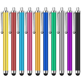 Jsdoin Lot de 10 Stylets universels capacitifs pour écran Tactile, tablettes, iPad Mini, iPad Pro, iPad Air, Smartphones, Plusie