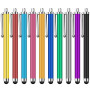 Jsdoin Lot de 10 Stylets universels capacitifs pour écran Tactile, tablettes, iPad Mini, iPad Pro, iPad Air, Smartphones, Plusie