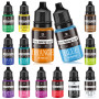 Colorant Alimentaire - 14 x 10ml Colorant Alimentaire Liquide Concentré pour Gâteau, Cuisson, Glaçage, Fondant, Décoration - Col