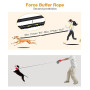 Pecute Laisse Canicross Chien, Harnais Ceinture pour Chien sans Les Mains, Laisse Réfléchissante Anti-Fuite avec Ceinture Lombai