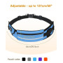 Pecute Laisse Canicross Chien, Harnais Ceinture pour Chien sans Les Mains, Laisse Réfléchissante Anti-Fuite avec Ceinture Lombai