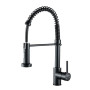 Cobbe KC05T023 Robinet de cuisine à col de cygne avec douchette extractible, robinet mitigeur à poignée unique en acier inoxydab