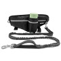 WANFIRE Laisse Canicross Chien, Laisse Mains Libres pour Chien avec Ceinture Lombaire Réglable, Anti-Justement, Sangle Réfléchis