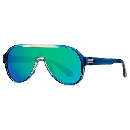 Lunettes de soleil pilote polarisées surdimensionnées pour hommes femmes Lunettes de soleil tendance rétro TR90 en une seule piè