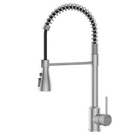 SRWEOHS PRO Robinet Cuisine Extensible, Mitigeur Cuisine Douchette avec Douchette,Bec pivotant à 360°, 4 Modes de Pulvérisation,