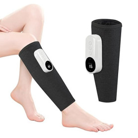 Masseur Jambes Sans Fil avec Chaleur et Compression Masseur de Mollets avec 3 Modes 3 Intensités Appareil de Massage pour Circul