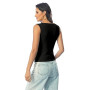 DUOEASE Debardeur Femme Basique Slim Fit Crop Top Femme sans Manches Décontracté Haut Femme Chic Et Elegant Sexy Ete Top