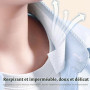 Lot de 5 rouleaux de coussinets de protection de col pour chemises hommes, chemise de col, chapeau de nuque invisible, ruban adh
