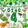 Decoration Ballon Dinosaure Anniversaire, Deco Enfant Ballon Helium 4 Ans, Deco Gateau Dino, Dino Bannière, Dinosaure Thème Déco