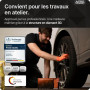 50x PROGRIP Gants nitrile taille XXL Orange [Avec double épaisseur et texture diamantée], Gants nitrile à usage unique pour atel