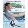 New Bee Casque Mains Libres V5.2 Oreillette Bluetooth Headset Casque d'affaires sans Fil avec Microphone avec Double Annulation