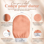 L’Exfose 2x Gant Exfoliant Corps - Gant de Crin Kessa Gommage Corps et Visage en Viscose Naturelle - Élimine les Cellules Mortes