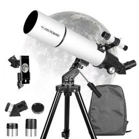 CELTICBIRD Télescope 80 mm, Ouverture 600 mm pour Adultes débutants en Astronomie – Télescope réfracteur astronomique Portable e