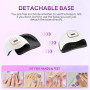 380W UV LED Nail Lamp,Sécheur de gel de vernis à ongles avec 81 perles, lampe UV pour ongles avec 4 réglages de minuterie, Séche