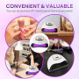 380W UV LED Nail Lamp,Sécheur de gel de vernis à ongles avec 81 perles, lampe UV pour ongles avec 4 réglages de minuterie, Séche
