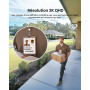 aosu 2K Caméra Surveillance WiFi Extérieure Intérieur sans Fil, Kit 2 Caméras avec aosuBase, sans Abonnement, Autonomie Jusqu’à 