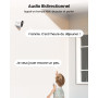 aosu 2K Caméra Surveillance WiFi Extérieure Intérieur sans Fil, Kit 2 Caméras avec aosuBase, sans Abonnement, Autonomie Jusqu’à 