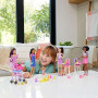 Barbie Skipper Babysitters Inc. Coffret avec poupée brune | Poupée bébé blonde, poussette avec siège auto amovible et 7 accessoi