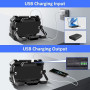 MASMEJOR Projecteur LED Rechargeable, 10000mAh, 8000LM, Base Magnétique | 80W, 206 LEDs, 5 Modes d'éclairage, Sortie USB, IP53,