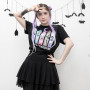 Elbenwald Sailor Moon T-shirt Sailor Guardians Outer Senshi en coton Noir