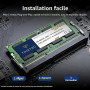 Timetec 8 Go DDR3L/DDR3 1600MHz PC3-12800 Non-ECC sans tampon 1.35 V/1.5 V CL11 2Rx8 double rang 204 broches SODIMM ordinateur p