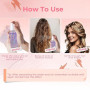 immetee Huile de parfum pour cheveux, Vaporisateur de parfum floral pour cheveux, longue durée, Huile capillaire Hydratation des