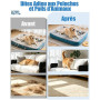 Lot de 2 Gant Anti Poils Animaux, Solution pour Chats et Chiens (Bleu) | Électrostatique, Paume Antistatique, Taille Universelle