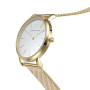 HANNAH MARTIN Très Mince Montre pour Femme Quartz Analogique Étanche Acier Inoxydable
