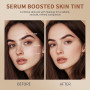 Fond de teint en stick, teinte de la peau boostée par le sérum - Cache-cernes hydratant à couverture totale avec baume de beauté