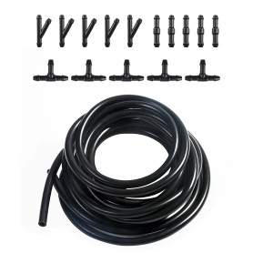 Xibao Kit de Durite Essuie Glace Tuyau pour Pare Brise de Voiture,Durite Lave Glace,avec 15 Raccords,Tuyau de Pulvérisation Lave