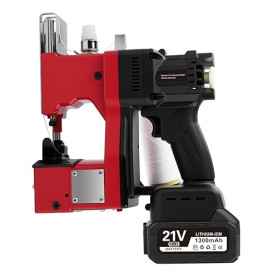 Risegun Machine à coudre électrique pour sacs, Sac D'emballage Électrique Couture Closer Stitcher avec 2 batteries 1300 mAh pour
