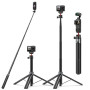 Trépied Perche Selfie 170cm pour DJI Osmo Pocket 4 3 Action 5 Pro Insta360 | Bâton Selfie Trépied de Voyage/Accessoires 2-en-1 p