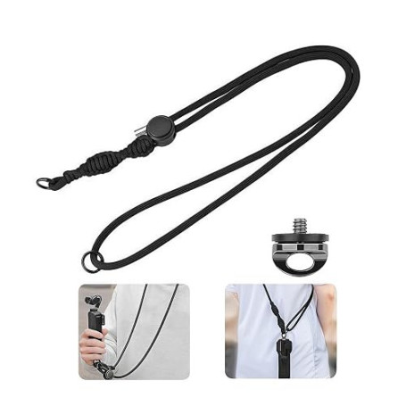 Bandoulière Réglable en Nylon pour DJI Osmo Pocket 4/3/Action 5 Pro/4/3/INSTA360 X5 X4 X3 X2/GO 3S/GO3/Gopro Series/Ace Pro 2/DS