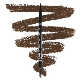 NYX Professional Makeup Crayon à Sourcils Micro Brow Pencil, Crayon Ultra-Fin Double-Embout avec Mine Rétractable et Goupillon,