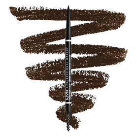 NYX Professional Makeup Crayon à Sourcils Micro Brow Pencil, Crayon Ultra-Fin Double-Embout avec Mine Rétractable et Goupillon,