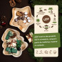 Leef® assiette jetable en palmier [100pcs | 15cm] assiette barbecue comme décoration d'anniversaire [carré] assiettes plates alt