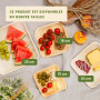 Leef® assiette jetable en palmier [100pcs | 15cm] assiette barbecue comme décoration d'anniversaire [carré] assiettes plates alt