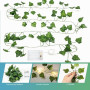 Bigzom Guirlande Lumineuse,Guirlande Feuille 2M,guirlande lierre lumineuse 20 LEDS,guirlande de lierre lumineuse pour Lntérieur,
