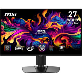 MSI MAG 274QP QD-OLED X24 Écran Gaming 26.5” WQHD | Dalle QD-OLED 2560x1440, 240 Hz, 0,03ms, compatible VESA, HDMI, DisplayPort,