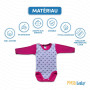 MEA BABY Body bébé Unisexe à Manches Longues 100% Coton, Lot de 5, Blanc, pour Filles et garçons