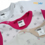 MEA BABY Body bébé Unisexe à Manches Longues 100% Coton, Lot de 5, Blanc, pour Filles et garçons