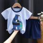 XM-Amigo Ensemble Bébé Garçon et Garçon Enfant, T-Shirt et Short à Manches Courtes, Lot de 3 Ensembles 6 Pièces, Tailles 50 à 13