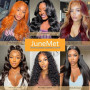 Junemet 26 Pouces Perruque Cheveux Humain Femme Naturelle Brésilien Densité 200% 13x4 Body Wave Lace Wig Perruque Femme Glueless
