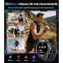 LIGE Militaire Montre Connectée Homme avec 1.62'' AMOLED Écran/LED Lampe/730mAh Batterie,Smartwatch Homme avec 100+ Modes Sporti