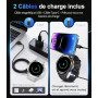 LIGE Militaire Montre Connectée Homme avec 1.62'' AMOLED Écran/LED Lampe/730mAh Batterie,Smartwatch Homme avec 100+ Modes Sporti