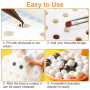 EXIN DEHCEN Moule Silicone Sphère 35 Cavités Ø 2cm | Pour Chocolat, Boules de Glace, Gelée, Bonbons