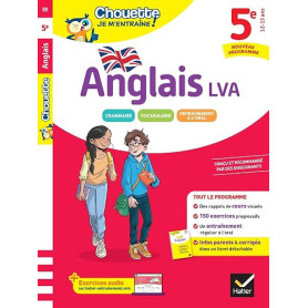 Chouette - Anglais 5e - LV1 (A1+, A2) - Nouveau programme: rappels de cours et 150 exercices corrigés